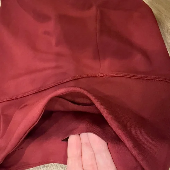 Girlfriend Collective Luxe High-Rise Leggings Burgundy Red – Women’s Sz XXS - Picture 6 of 9